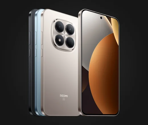 Xiaomi Redmi Note 15 Pro 5G in mehreren Farben, Rück- und Vorderseite